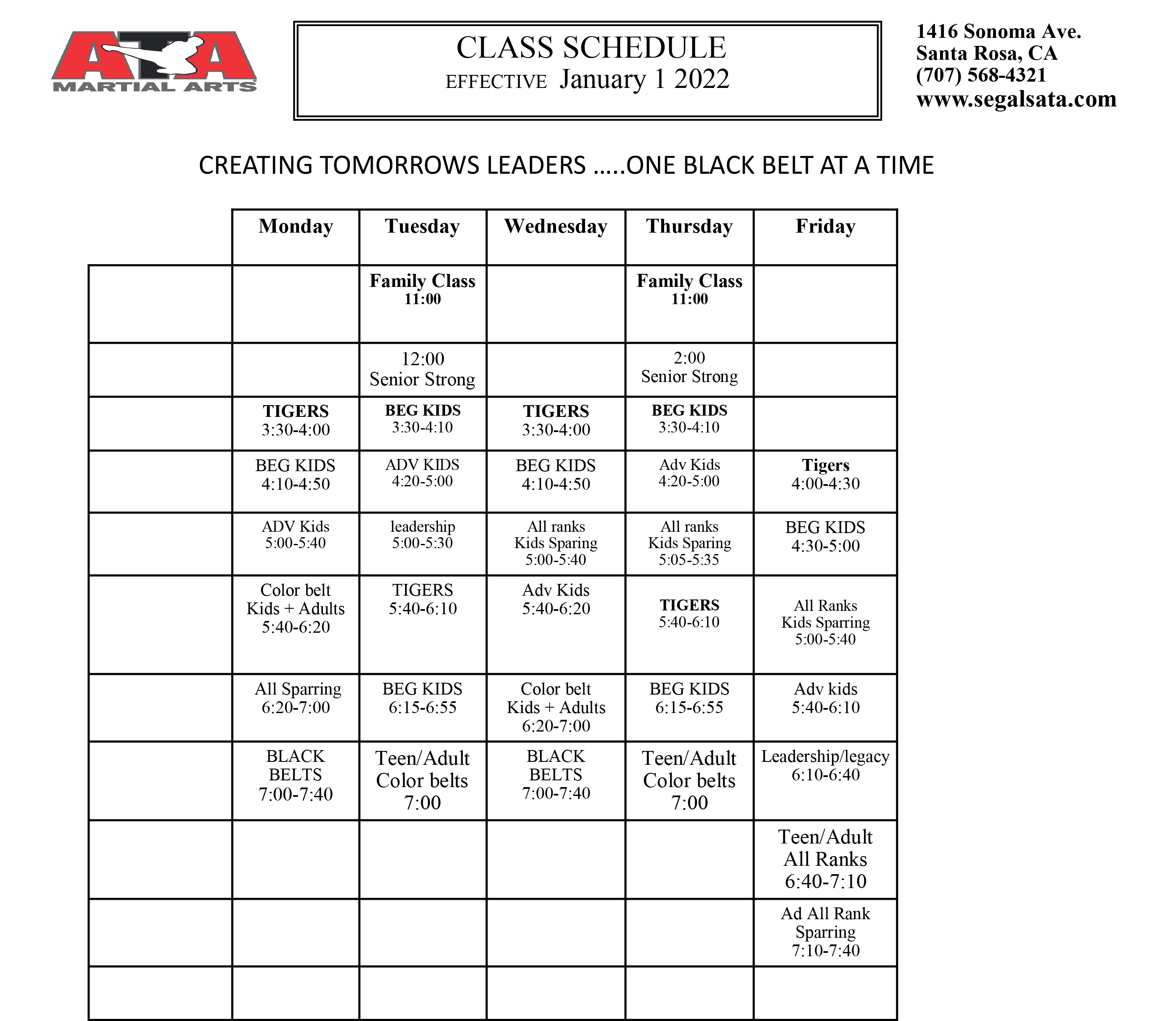 http://segalsata.com/upload/classschedule.jpg